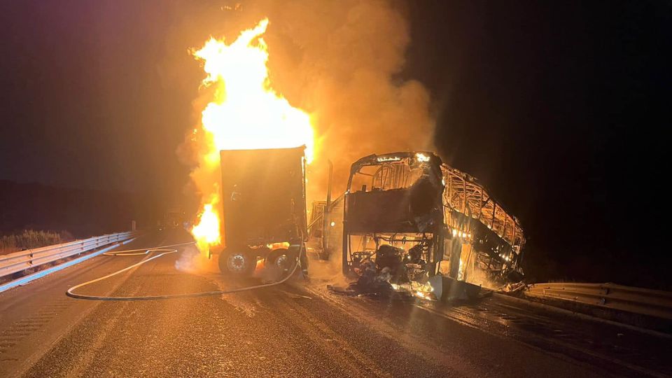 Choca autobús de pasajeros en Ramos Arizpe