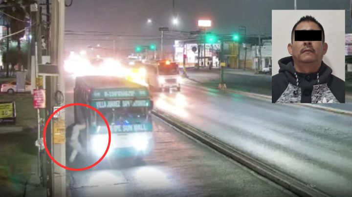 Video: Cae adulto mayor de camión en Guadalupe; chofer es detenido