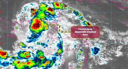 Depresión tropical Sara avanza en México, ¿Qué estados impactará?