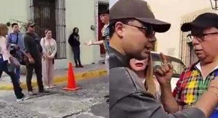 Captan pelea entre la directora de turismo de Monterrey y su hijo con el regidor Mario Rodríguez