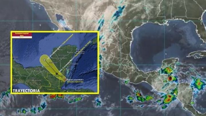 Tormenta tropical 'Sara' toca tierra en Belice; se dirige a México