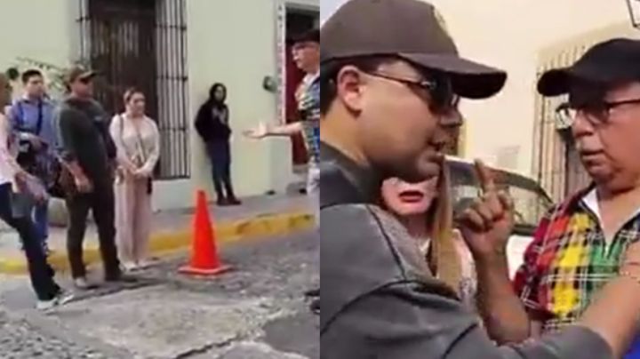 Captan pelea entre la directora de turismo de Monterrey y su hijo con el regidor Mario Rodríguez