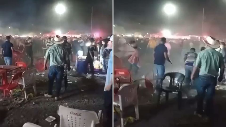 Captan pelea en la Feria de la Naranja en Montemorelos