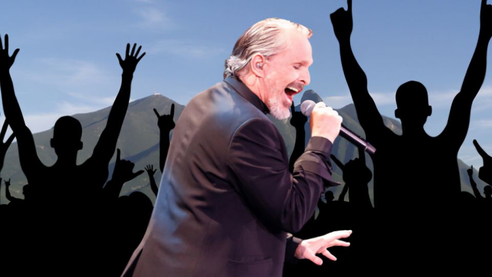 Miguel Bosé en concierto.