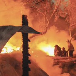 Incendio destruye tejabanes de 3 familias en García