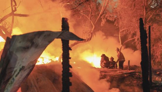 Incendio destruye tejabanes de 3 familias en García