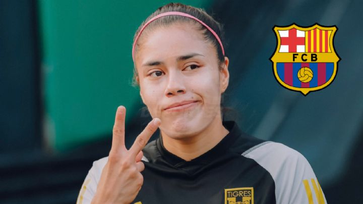 Jacqueline Ovalle en pláticas con el Barcelona Femenil