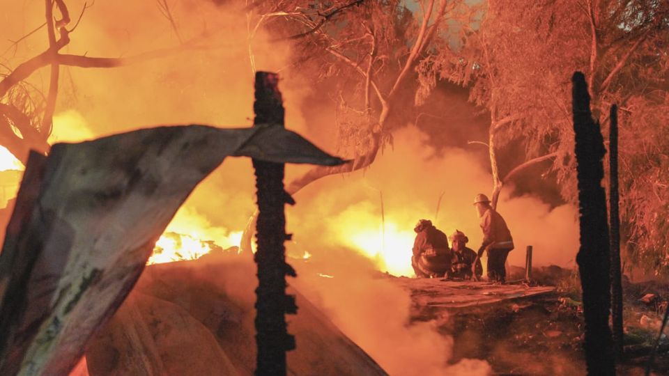 Incendio de tejabanes en García