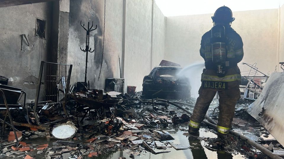 Incendio en casa de San Nicolás