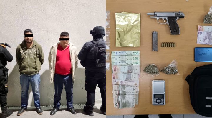 Detienen a dos hombres con drogas en Juárez, NL