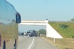 Balacera atrapa a automovilistas en la autopista Monterrey-Reynosa