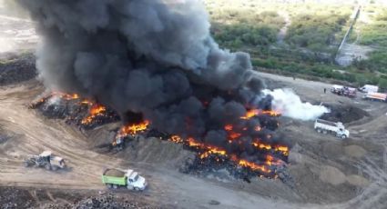 Incendio de llantas en Simeprode impacta la calidad del aire en la zona metropolitana