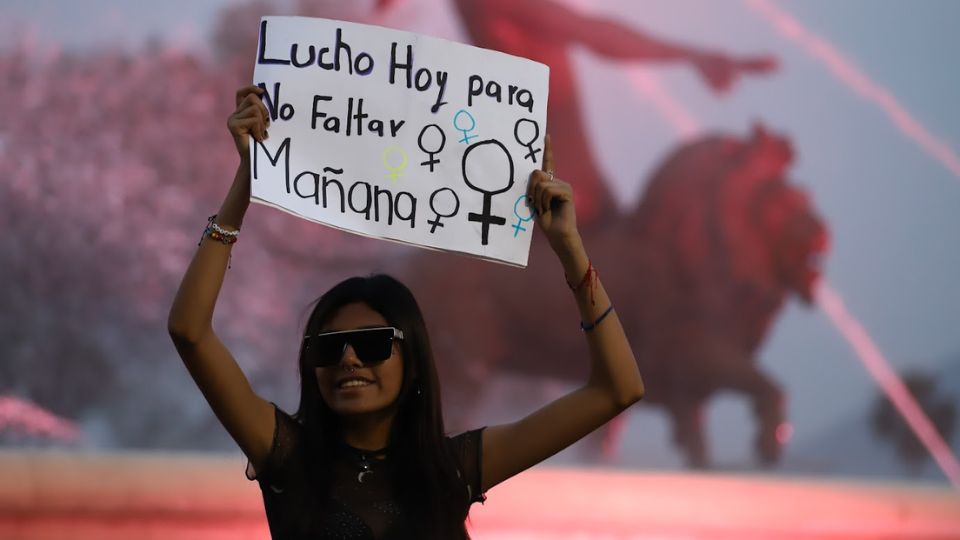 Marcha contra la violencia de género en Monterrey