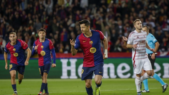 Lewandowski entra al club de los 100 goles en Champions y guía al Barça a la victoria