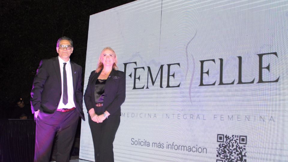 (Izq. a Der.) Dr. Luis Valverde y Sandra Ceniceros en la presentación del programa.