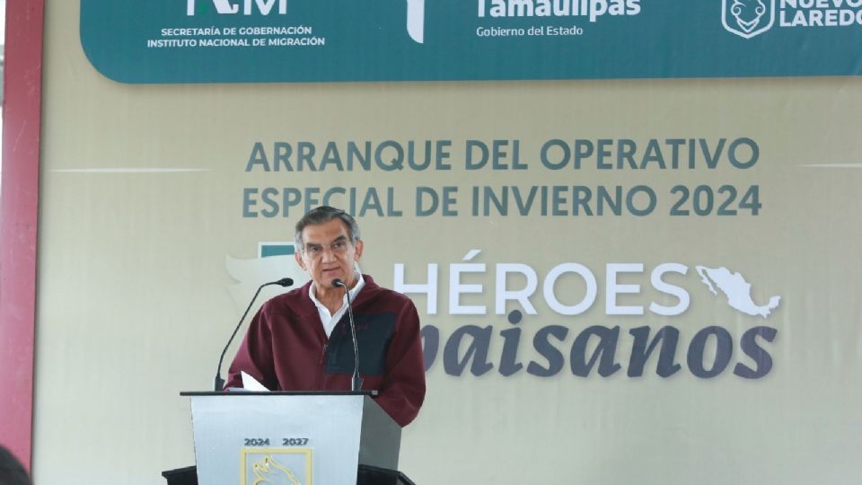 Américo Villareal, gobernador de Tamaulipas.