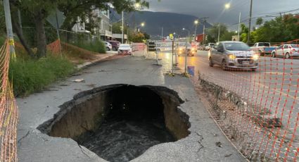 Socavones en Monterrey son por tuberías 'viejitas'