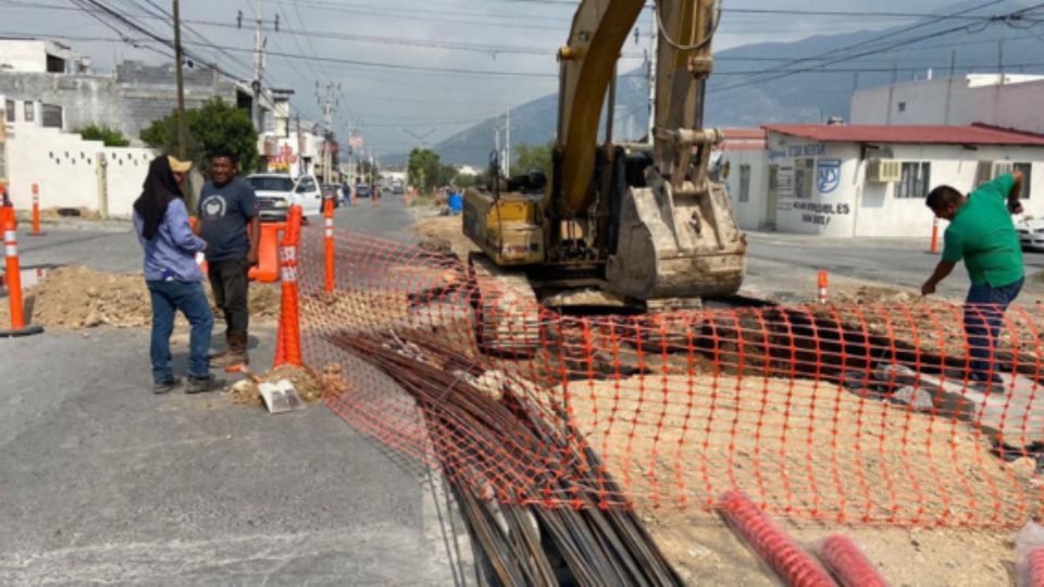 Obras en el municipio de Santa Catarina.