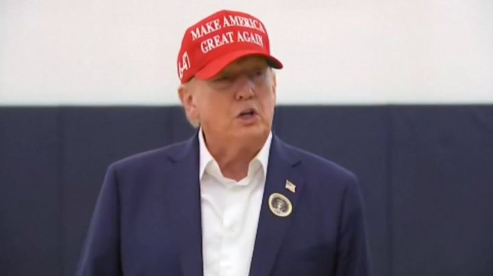 Elecciones EU: Donald Trump emite su voto en Florida