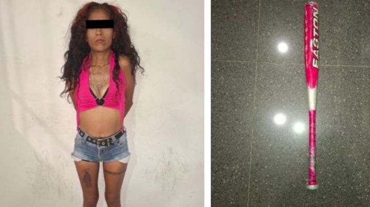 Mujer golpea a su vecino con un bate de béisbol metálico en Guadalupe