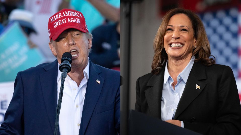 Donald Trump y Kamala Harris.