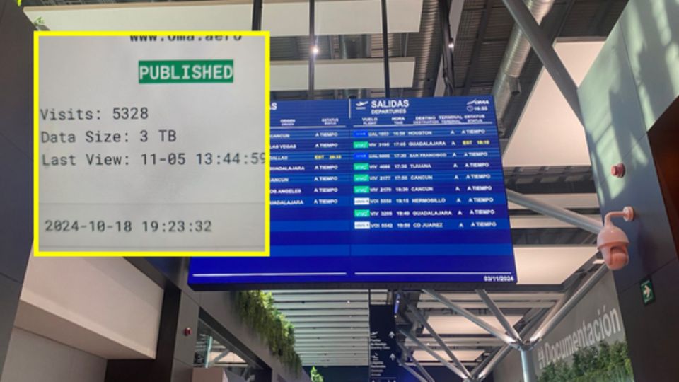 El robo de estos datos afectó la operación de los sistemas del Aeropuerto Internacional de Monterrey.