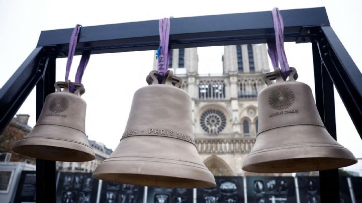 Notre Dame recibe la campana olímpica de París 2024