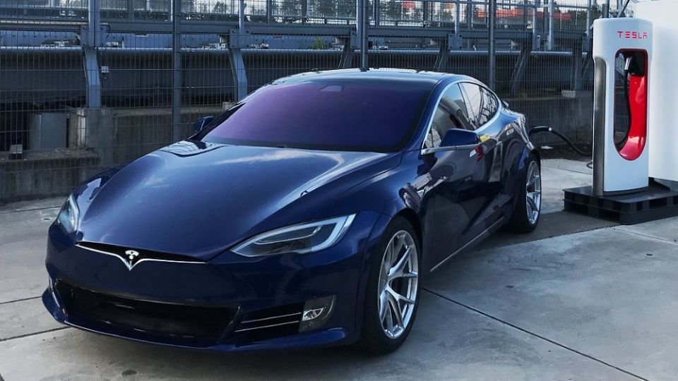 Vehículo eléctrico de Tesla.