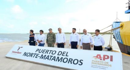 Américo Villareal supervisa los avances del Puerto del Norte en Matamoros