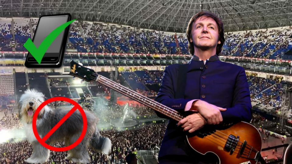 Paul McCartney en Monterey, estos son los objetos que no debes de llevar al concierto.