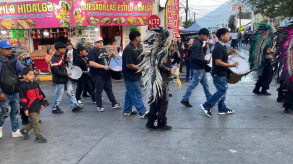 Visitantes a la Basílica de Guadalupe.