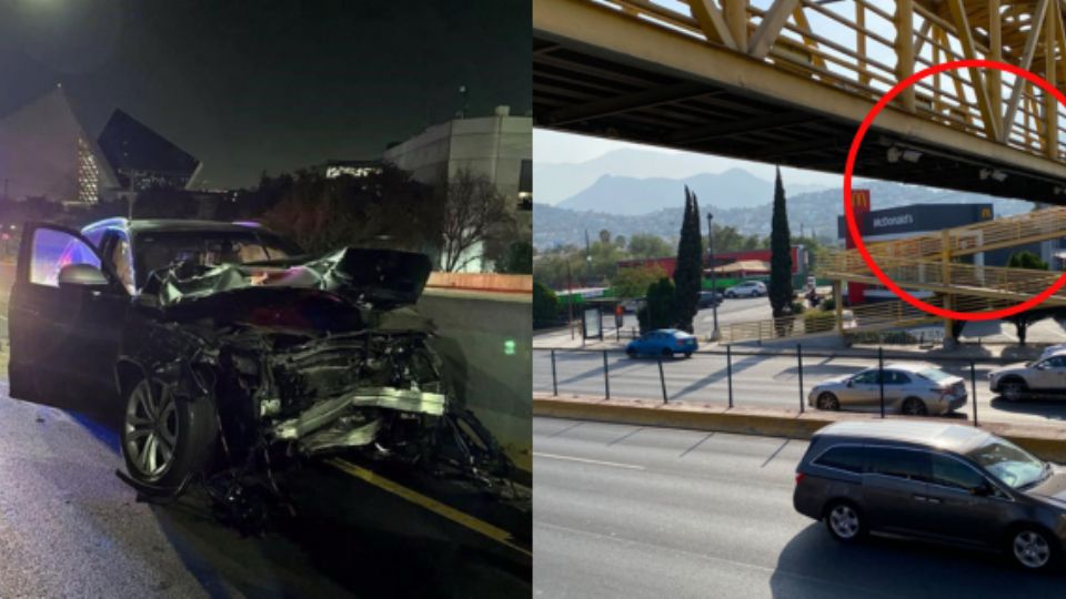 El choque tuvo lugar en la avenida Eugenio Garza Sada.
