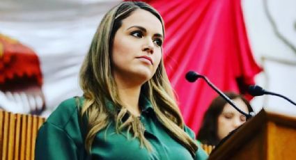 Lorena de la Garza abandona glosa del congreso local por la presencia de un persecutor