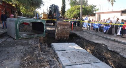 Daniel Carillo inicia obra de drenaje pluvial en San Nicolás