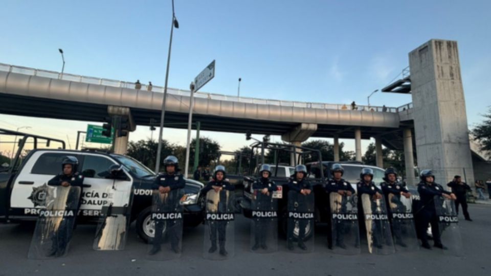 Fuerzas municipales, estatales y federales conformarán el operativo 'Fuerza Total' en el estadio BBVA y sus alrededores, antes, durante y al final del partido.