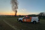 Se incendia tractocamión sobre la autopista a Reynosa