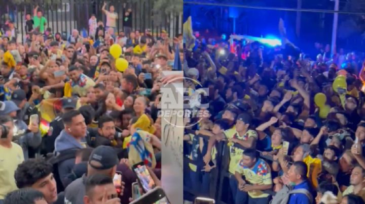 Afición americanista recibió al equipo; pedían al “Búfalo”