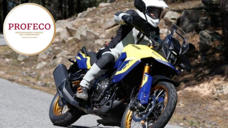 La Profeco ordenó revisar 184 unidades de la motocicleta modelo DL800DE M3_M4, años 2023-2024 de Suzuki por riesgos en el neumático trasero.