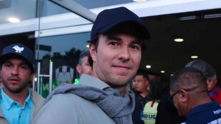 Checo Pérez asiste a la Final entre Rayados y el América en el Estadio BBVA