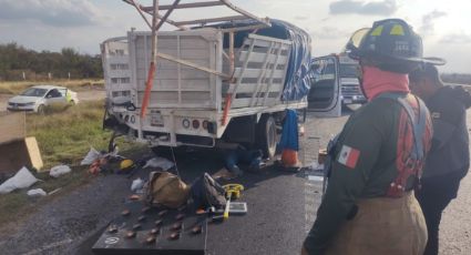 Choque deja 1 muerto y 3 heridos en la autopista a Nuevo Laredo