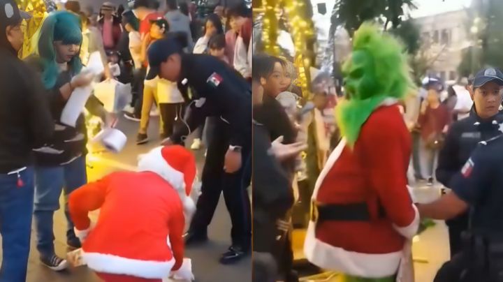 Grinch y Santa se pelean: ¡Terminan arrestados! | VIDEO