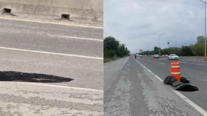 Alertan por socavón en la zona de El Barrial, en la Carretera Nacional