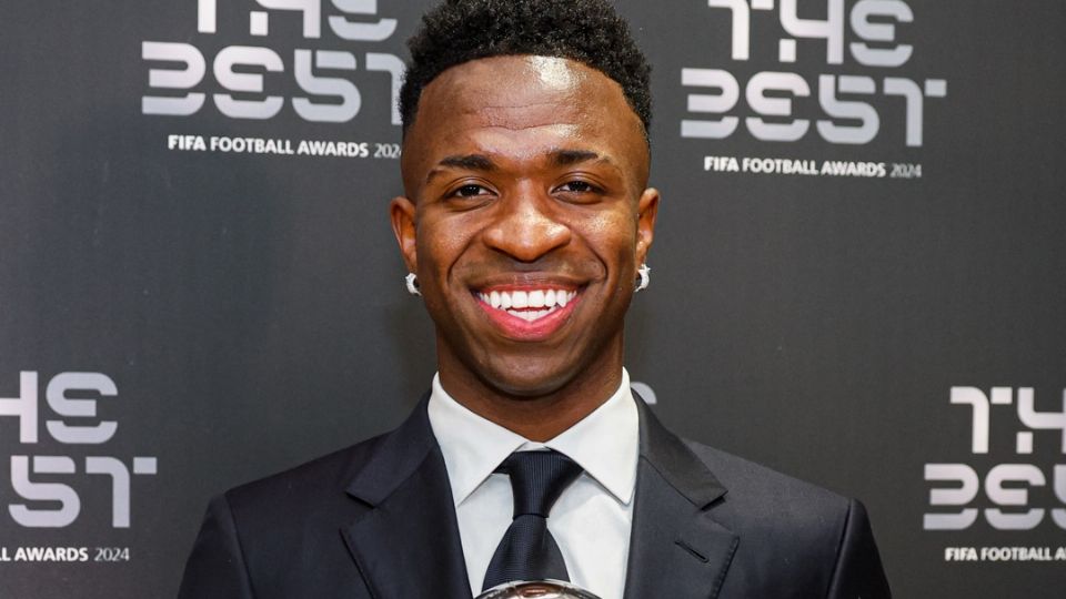 Vinícius Júnior galardonado como el mejor jugador del 2024 en los premios The Best