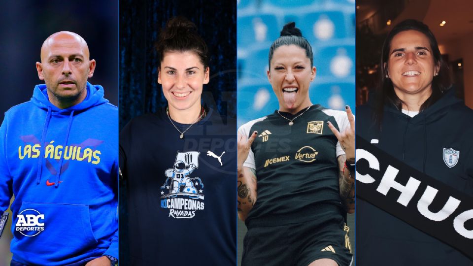 Ángel Villacampa, Lucía García, Jennifer Hermoso y Andrea Pereira son algunas futbolistas de origen español que se encuentran en la Liga MX Femenil