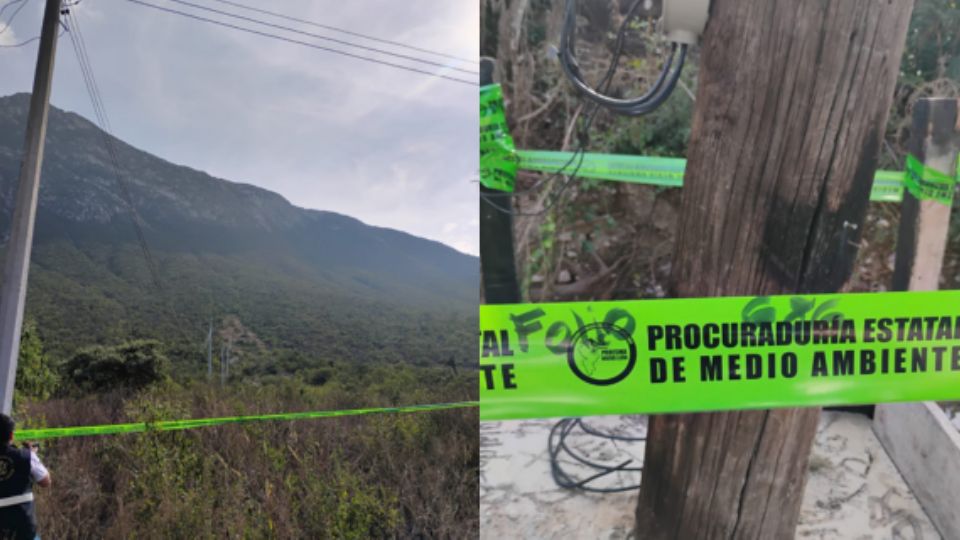 Clausura de línea eléctrica ilegal en La Huasteca.