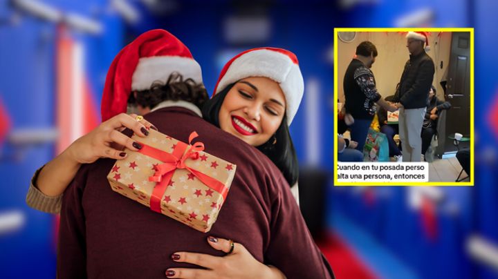 Intercambio navideño se viraliza al inspirarse en La Casa de los Famosos | VIDEO