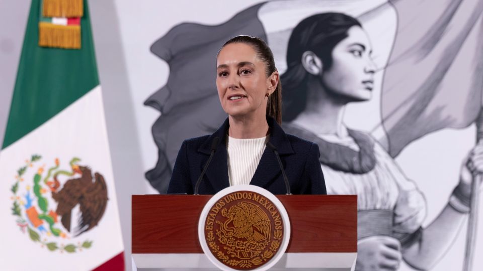 Claudia Sheinbaum, presidenta de México en rueda de prensa