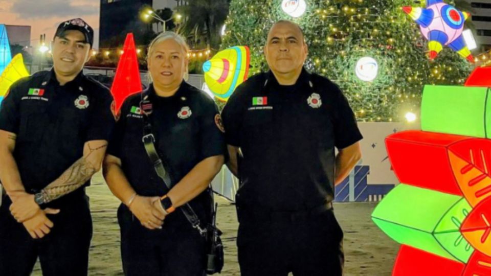 Elementos de Protección Civil.