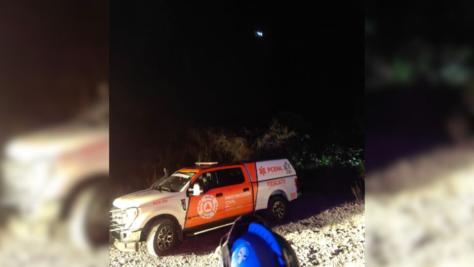 Sitio donde ocurrió el rescate de Protección Civil de Nuevo León.