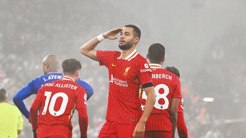 Cody Gapko celebra su anotación frente al Leicester City en el Boxing Day